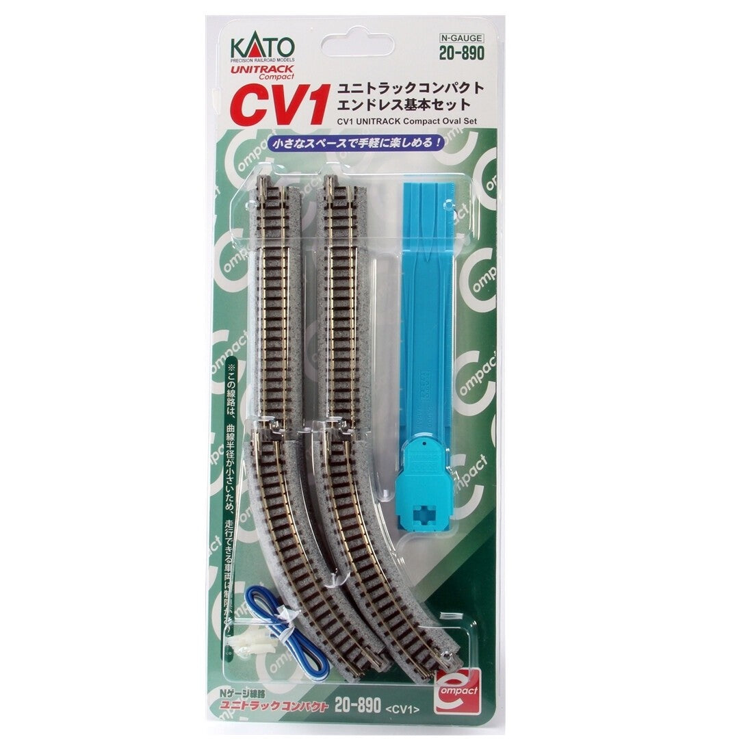 Kato 20-890 N Scale Unitrack CV-1 Compact Oval Set