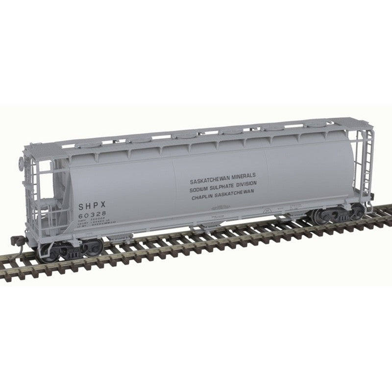 Atlas 20007180 HO ACF 3-Bay Cylindrical Hopper Saskatchewan Minerals #60325