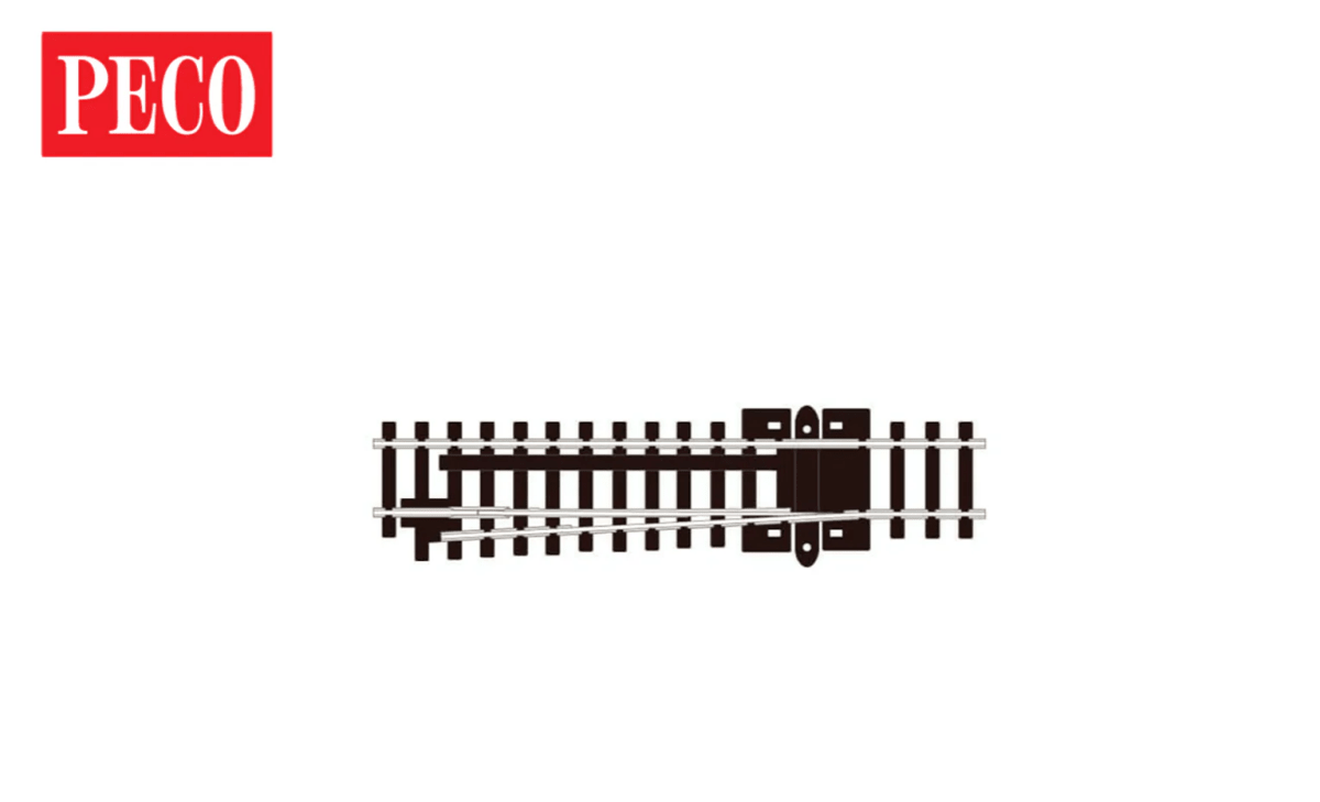 PECO SL - 385 N Scale Code 80 Left Hand Catch Turnout with InsulFrog - Oakville Model Trains Depot