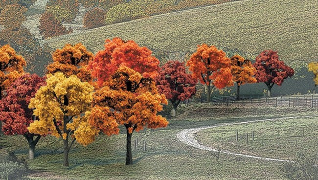 Woodland Scenics TR1575 Ready Made Trees™ Value Pack 3/4" - 2" Fall - 38pcs