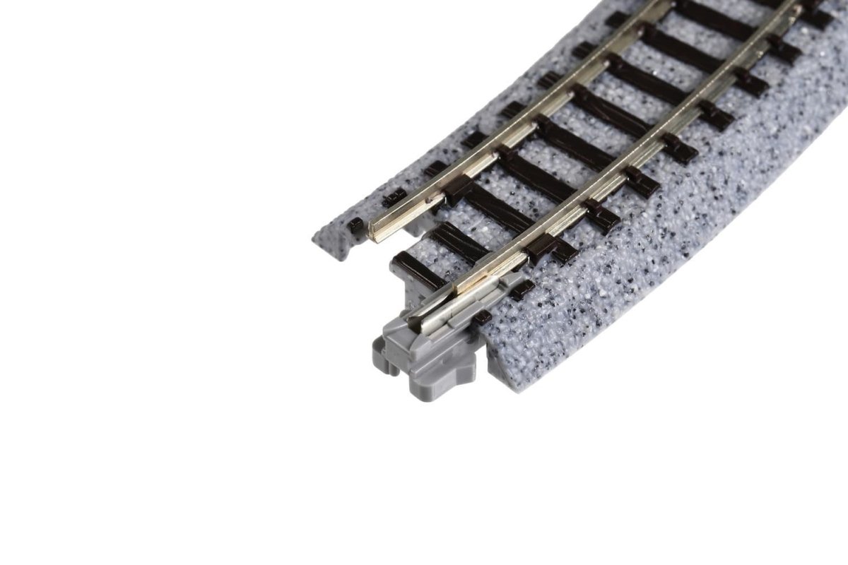 KATO 20 - 171 N Scale Unitrack R216mm (R8 - 9/16") 15° Curved Track - 4 - Pack - Oakville Model Trains Depot