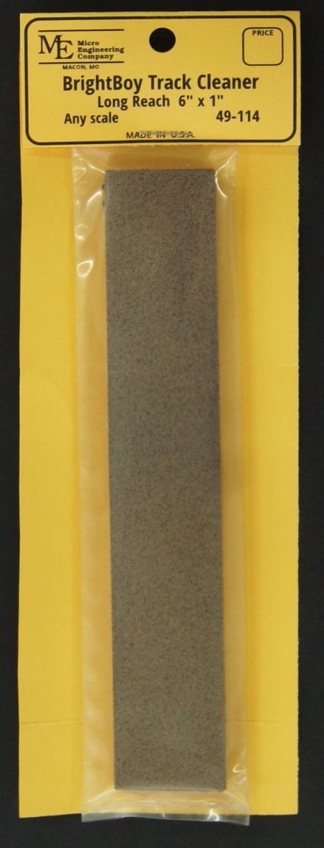 Micro Engineering 49 - 114 BrightBoy Track Cleaner - Long Reach (6″ × 1″) - Oakville Model Trains Depot