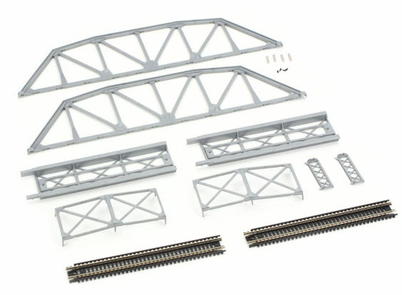 Atlas 2071 N Scale Through Truss Bridge Kit w/Code 55 Nickel-Silver Rail- Silver