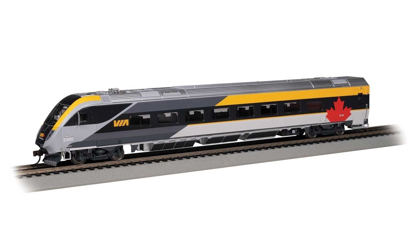 Bachmann 74509 HO Via Rail Canada Siemens Venture Cab Car w/DCC & Sound #2300
