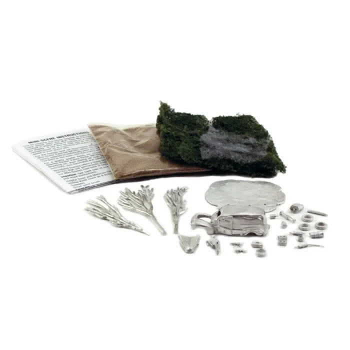 Woodland Scenics HO Scale 104 Mini-Scene(TM) Unpainted Metal Kit, The Hunter