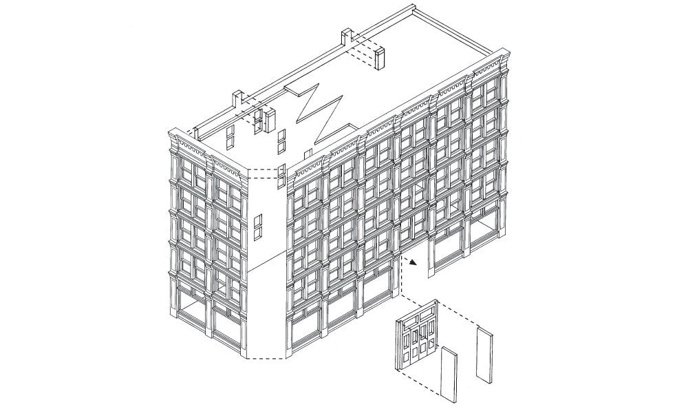 Woodland Scenics DPM 50900 N Scale Hilltowne Hotel Building Kit