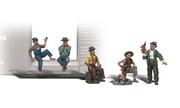 Woodland Scenics A1860 HO Scale Hobos - Oakville Model Trains Depot