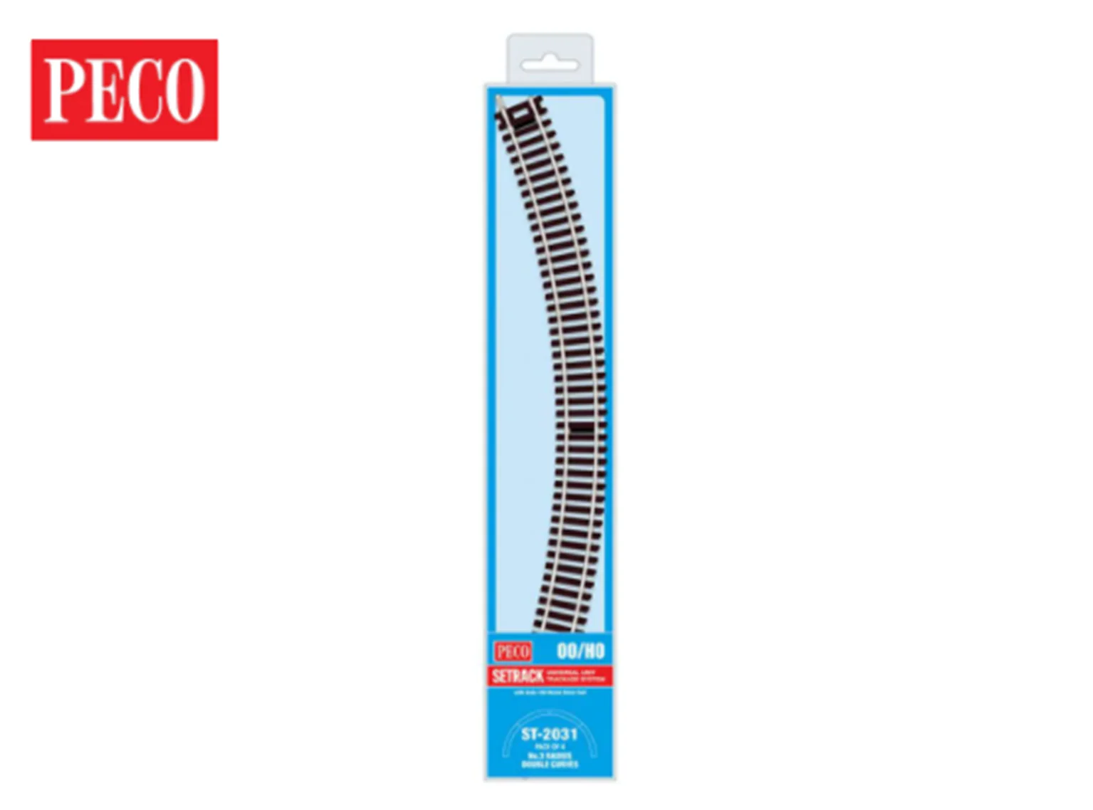 PECO ST-2031 HO/OO Code 100 Curved Track (Pack of 4)