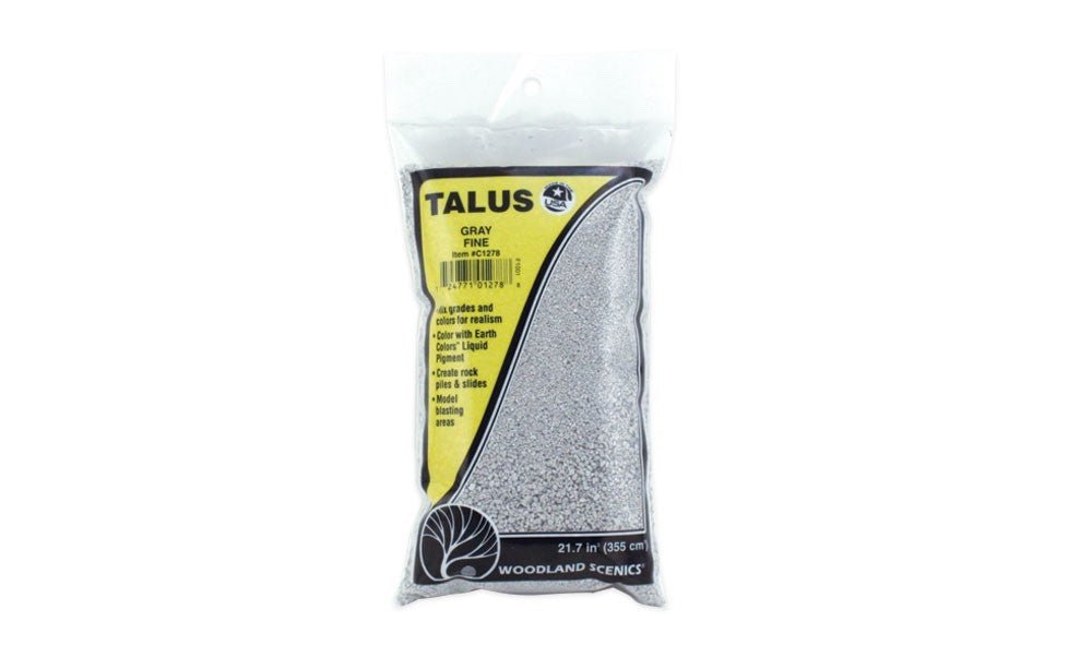 Woodland Scenics C1278 Fine Gray Talus - Oakville Model Trains Depot
