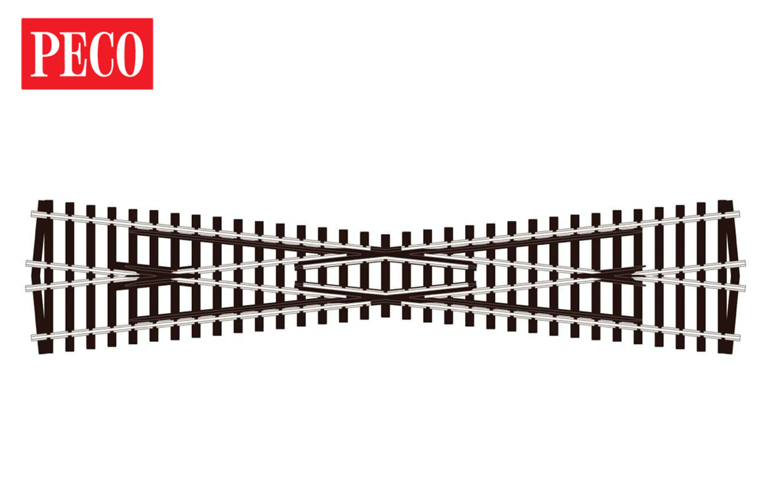 Peco SL-94 HO/OO Scale Code 100 Long Crossing with Insulfrog - New