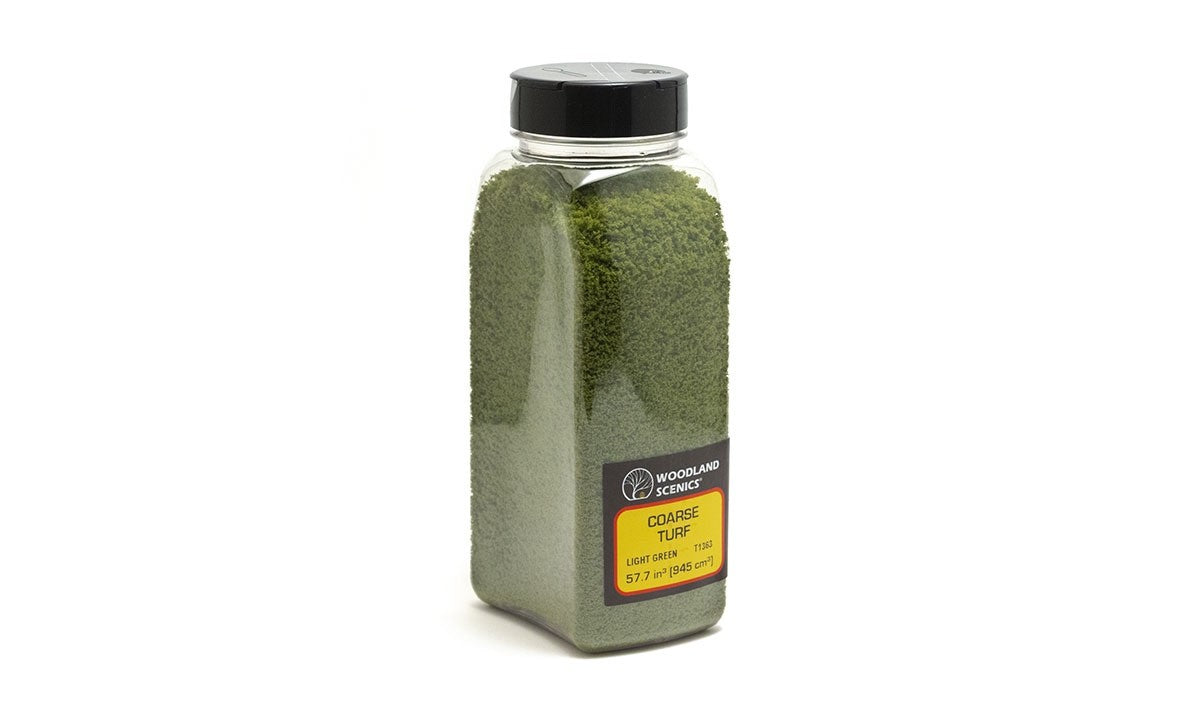 Woodland Scenics T1363 Coarse Turf Light Green Shaker