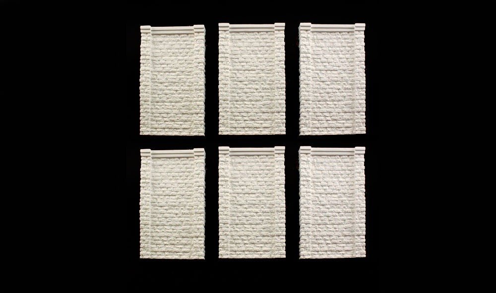 Woodland Scenics 1159 N Scale Cut Stone Retaining Wall 6pcs - Oakville Model Trains Depot