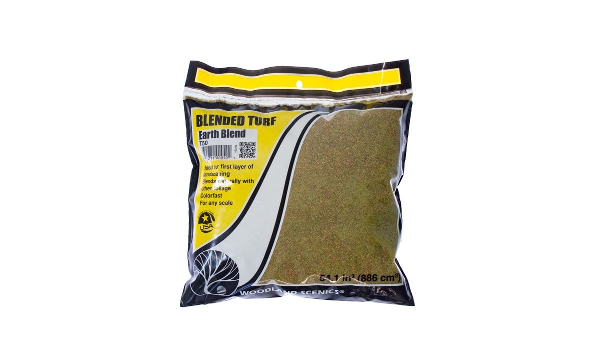 Woodland Scenics T50 Blended Turf - Earth Blend - Bag