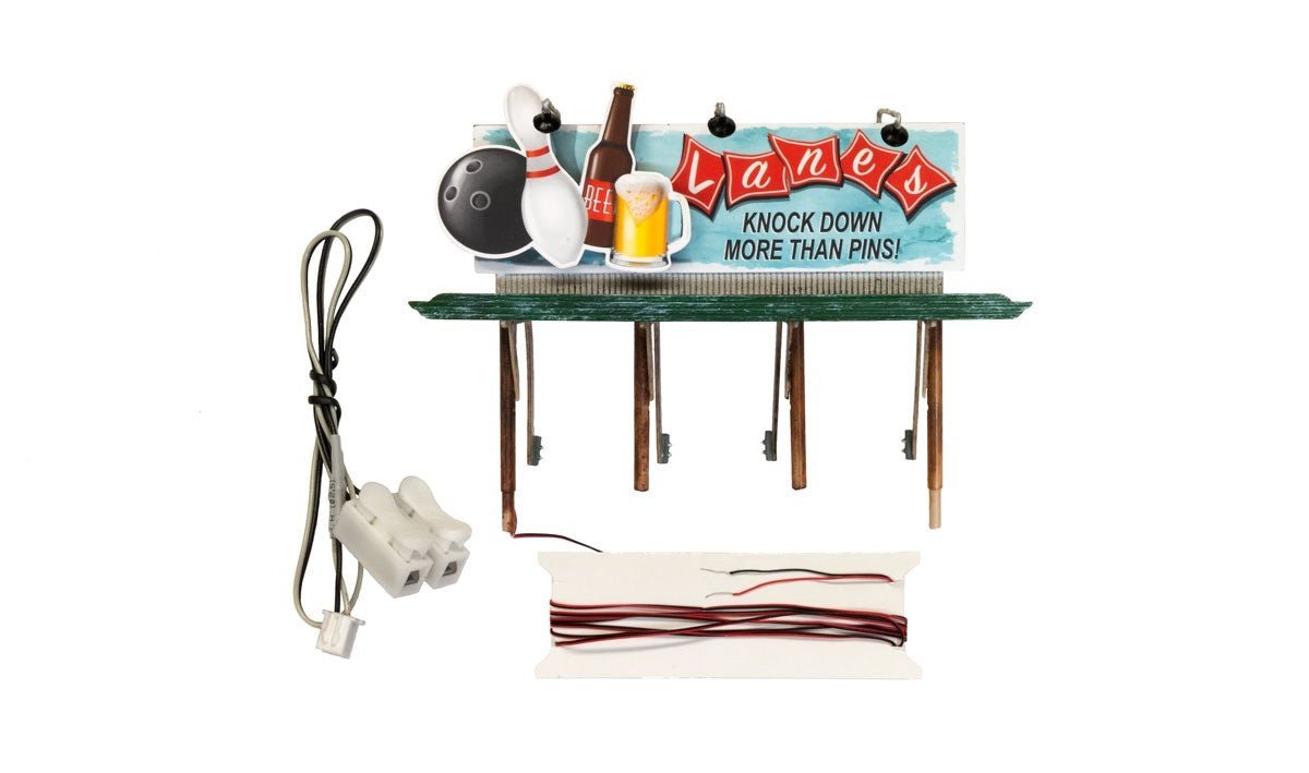 Woodland Scenics JP5796 HO Scale Lanes Bowling & Bar - Oakville Model Trains Depot