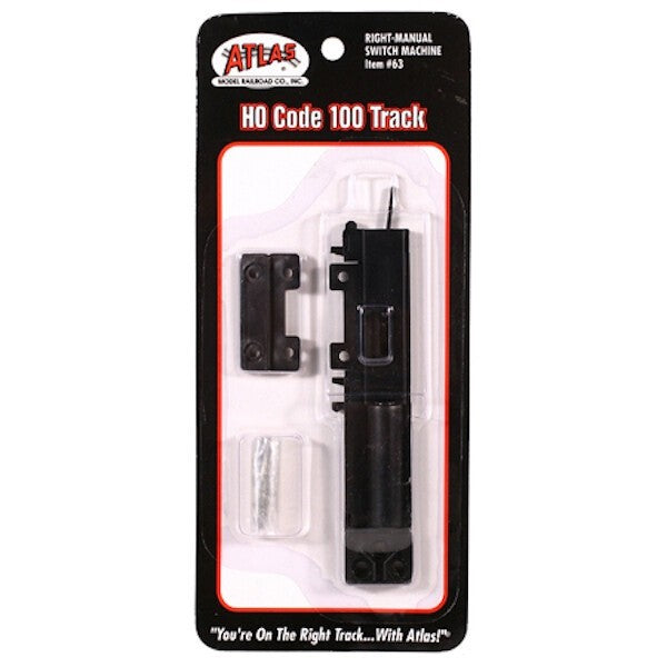 Atlas 63 HO Scale Code 100 RH Right Hand Manual Switch Machine