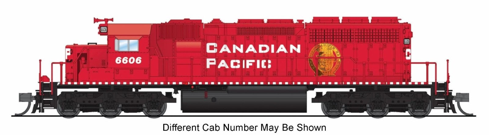 Broadway Limited 9484 N SD40-2 Low Nose Stealth Canadian Pacific #6606 DC - New