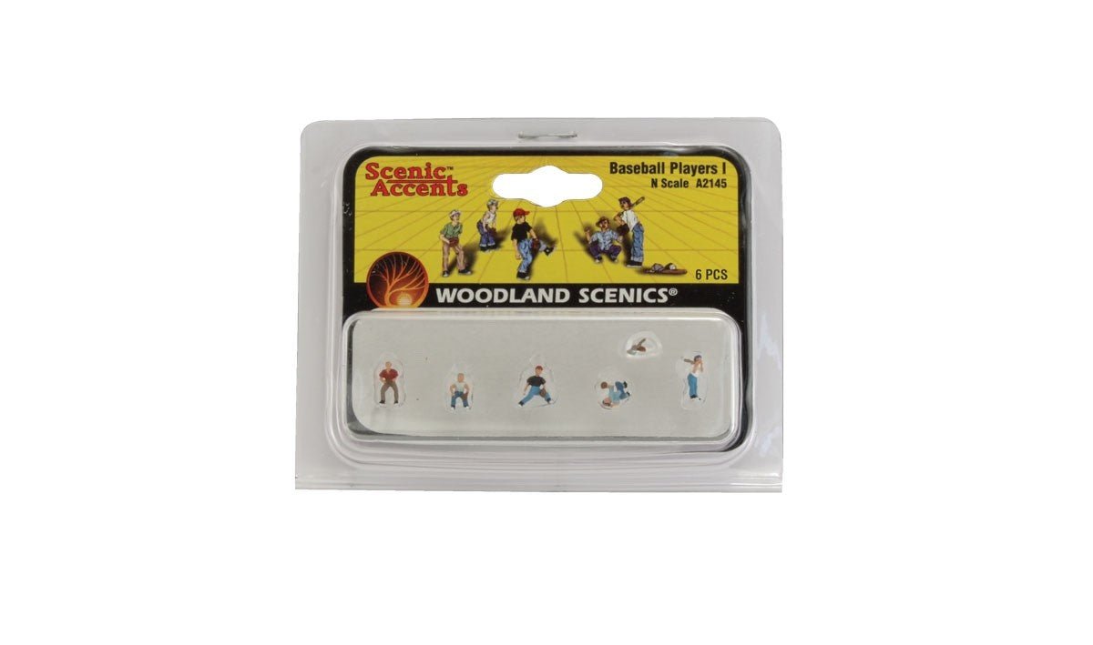 Woodland Scenics A2145 N Scale Baseball Players I - Oakville Model Trains Depot