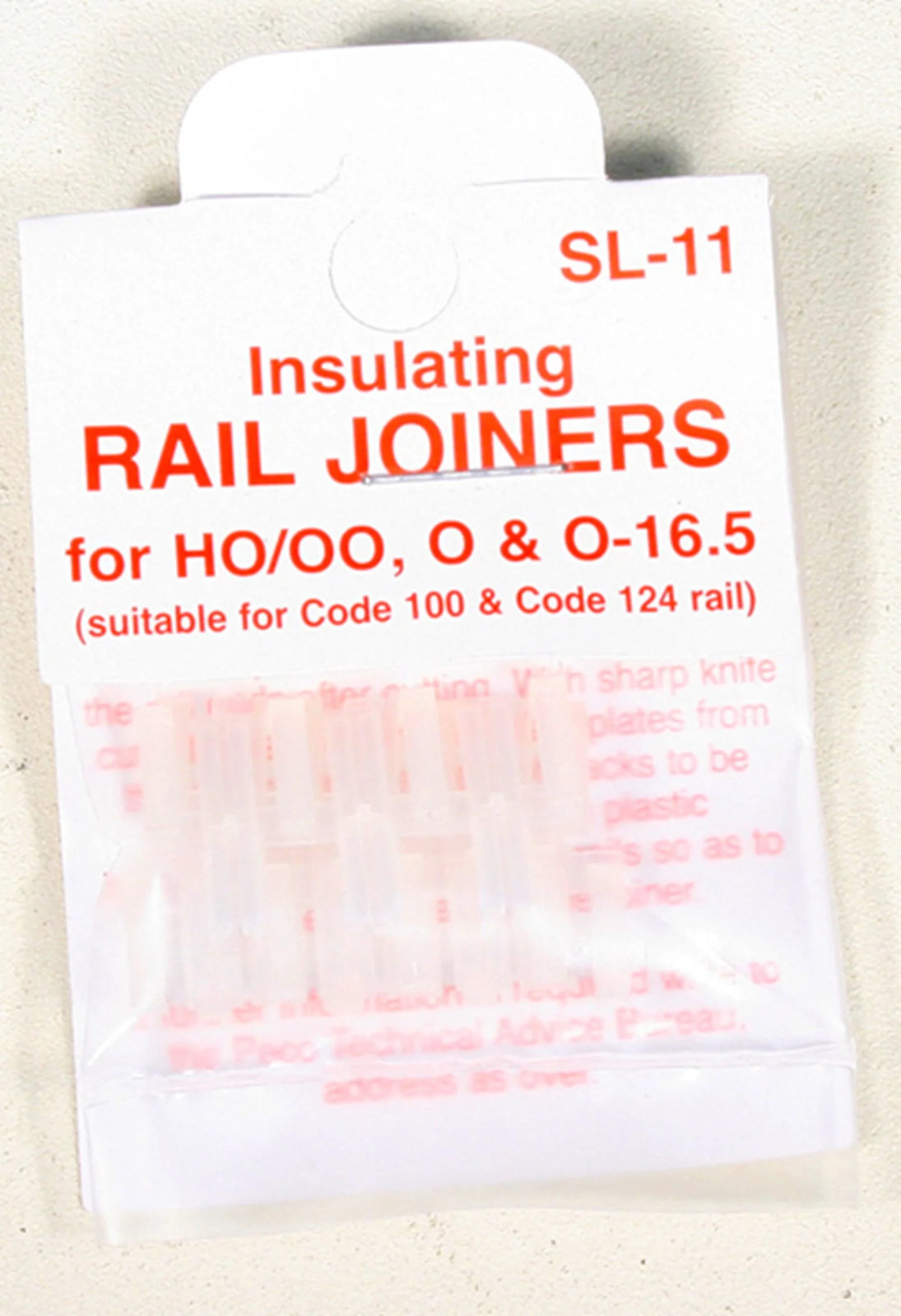 Peco SL-11 HO/OO Scale Code 100 Insulated Rail Joiners 12pcs - New