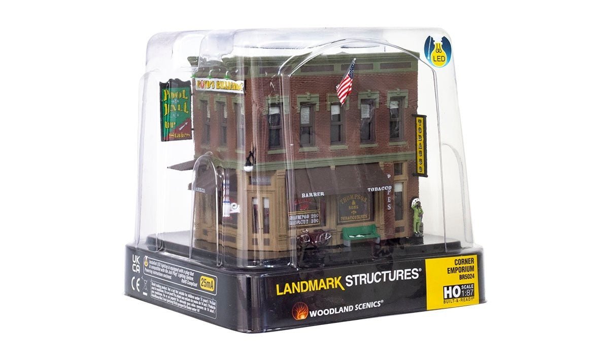Woodland Scenics BR5024 HO Scale Corner Emporium - Oakville Model Trains Depot