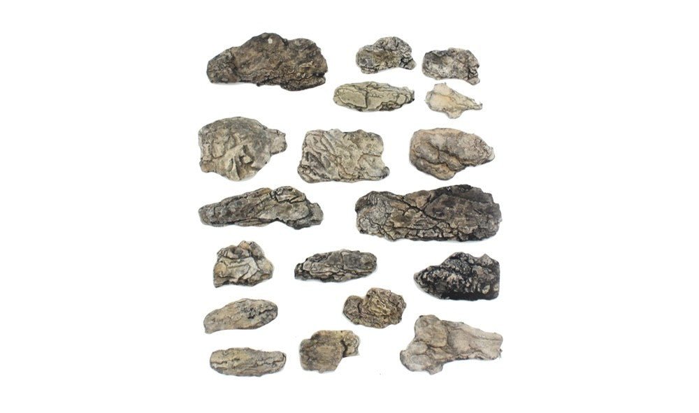 Woodland Scenics 1140 All Scale Surface Rocks Ready Rocks - 18pcs - Oakville Model Trains Depot