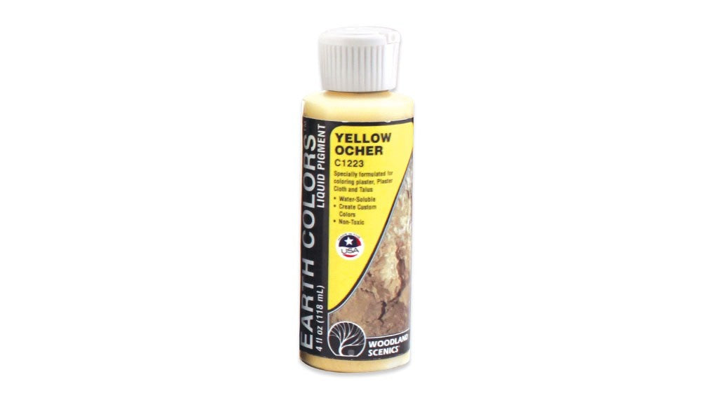 Woodland Scenics 1223 Earth Colors™ Yellow Ocher Liquid Pigment 4 fl oz / 118 mL