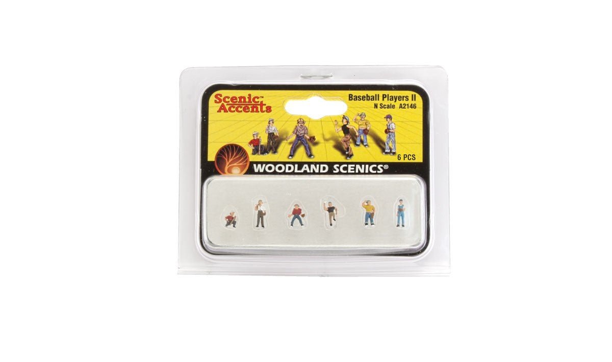 Woodland Scenics A2146 N Scale Baseball Players II - Oakville Model Trains Depot