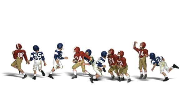 Woodland Scenics A2169 N Scale Youth Football Players - Oakville Model Trains Depot