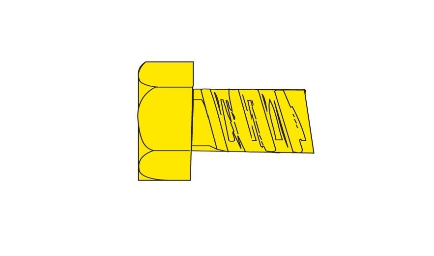 Woodland Scenics H869 Hex Head Screws 1-72 1/8 - 5pcs