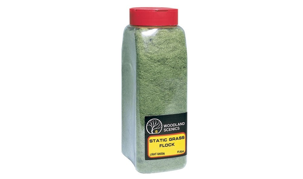 Woodland Scenics FL634 Static Grass Flock™ Light Green