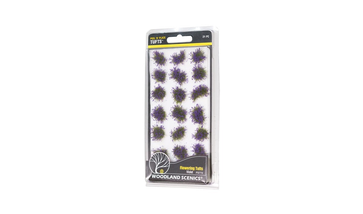 Woodland Scenics FS772 Violet Flowering Tufts - 21pcs