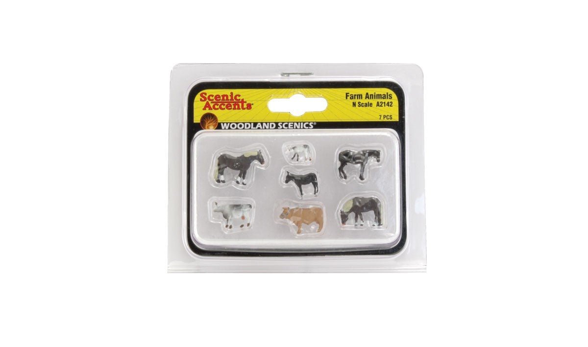 Woodland Scenics A2142 N Scale Farm Animals - Oakville Model Trains Depot