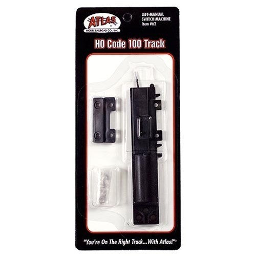 Atlas 62 HO Scale Code 100 LH Left Hand Manual Switch Machine