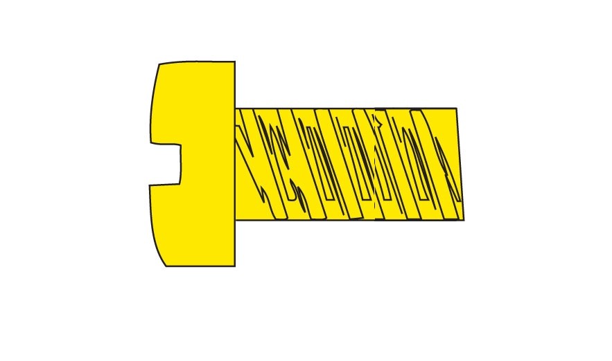 Woodland Scenics H834 Fillister Head Screw 2-56 1/4 - 5pcs