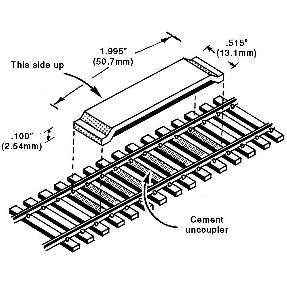 Kadee 322 HO Scale Between - the - Rails Code 83 Delayed - Action Magnetic Uncoupler - Oakville Model Trains Depot