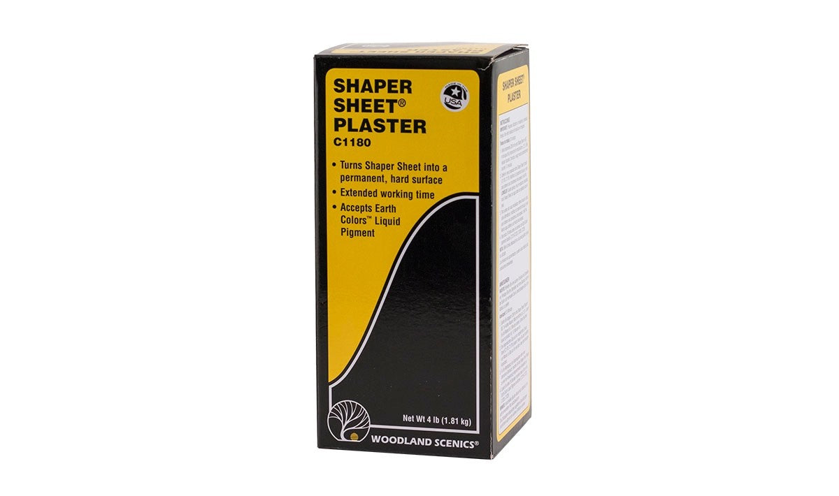 Woodland Scenics 1180 Shaper Sheet® Plaster 4 lbs / 1.81 kg - New