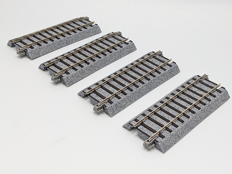 Kato 2-192 HO Scale Unitrack #6 Turnout Auxiliary Straight Track 3-13/16" - 4pcs