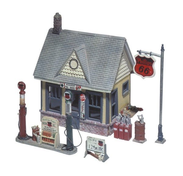 Woodland Scenics D223 HO Scale Gas Station Kit - Oakville Model Trains Depot