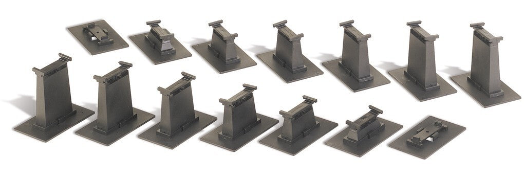 Bachmann 44471 HO Scale EZ-Track 14-Piece Graduated Pier Set - New