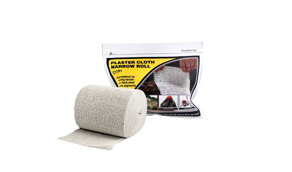 Woodland Scenics 1191 Plaster Cloth Narrow Roll 4'" Width - New