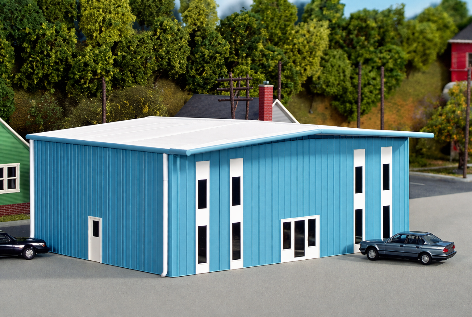 Pikestuff 5002 HO Scale Modern 2 Story Office Building Kit