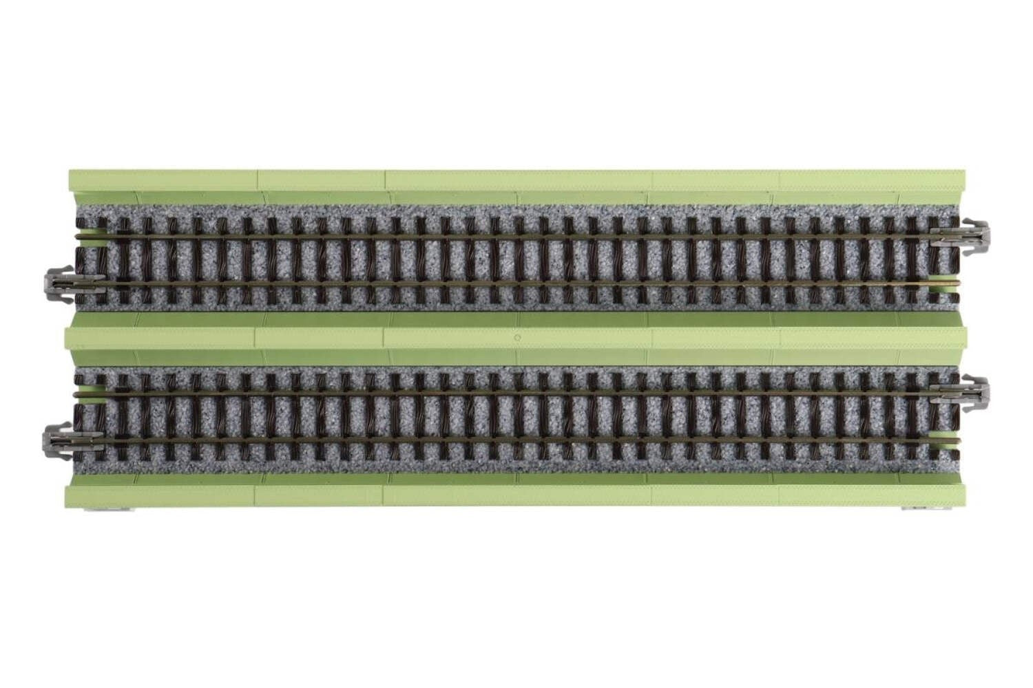 Kato 20-456 N Scale Unitrack 186mm (7 5/16") Double Plate Girder Bridge - Green