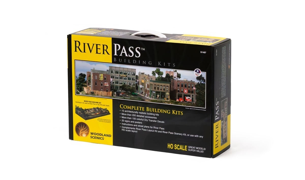 Woodland Scenics HO Scale River Pass Building Set #3 Kit S1487