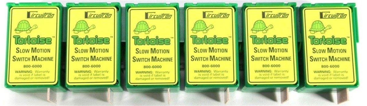 Circuitron 800-6006 Tortoise Slow Motion Turnout Switch Machine 6pcs - New