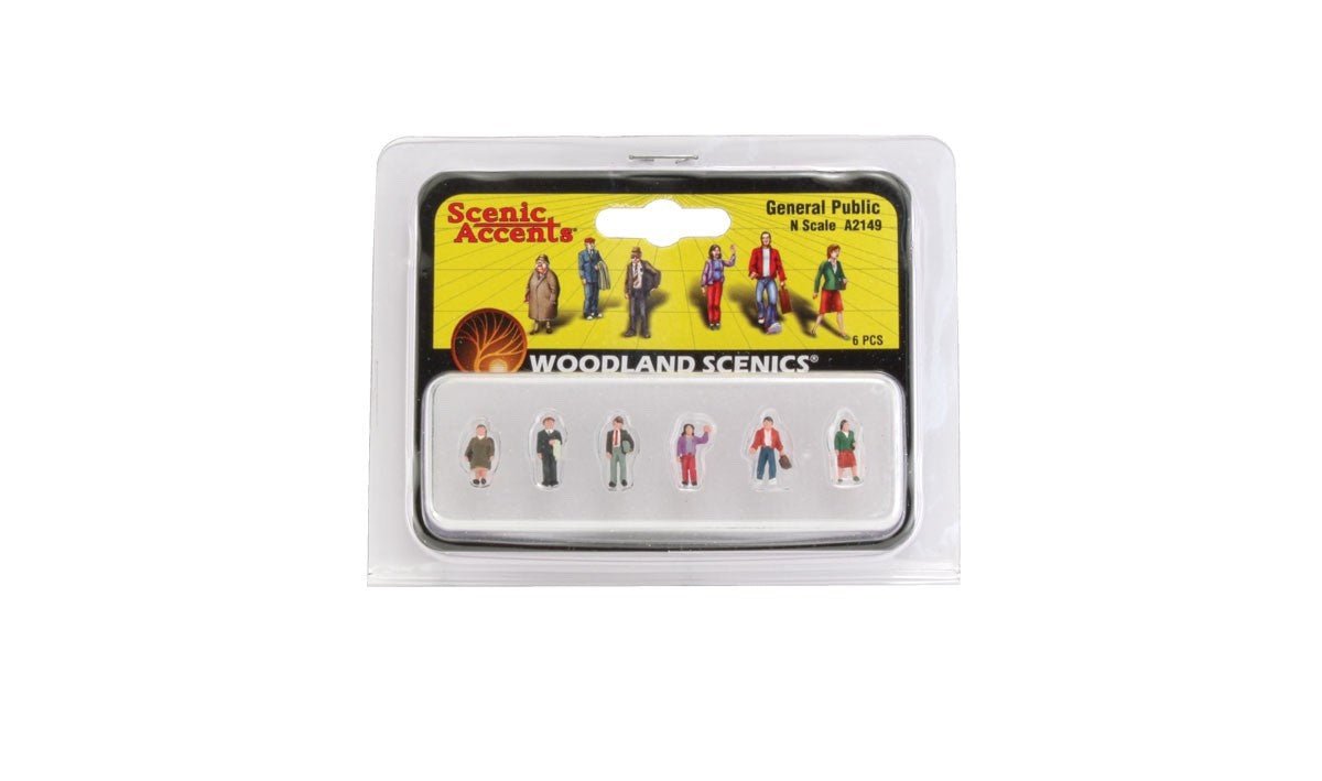 Woodland Scenics A2149 N Scale General Public - Oakville Model Trains Depot