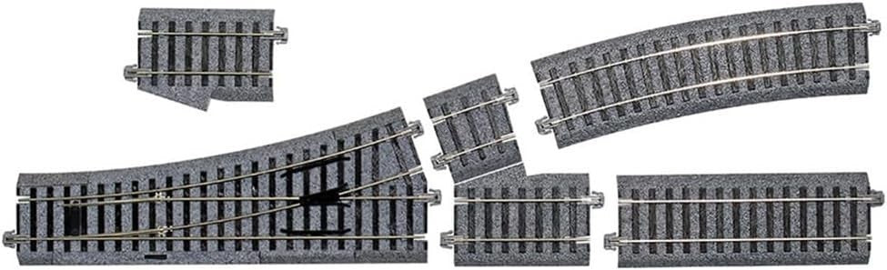 Kato 2-852 HO Scale 550mm (21-5/8") Radius Unitrack Left Hand Curved Turnout