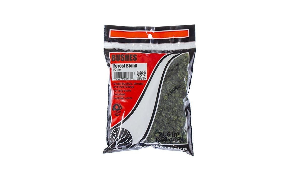 Woodland Scenics FC149 Bushes Forest Blend Bag - Oakville Model Trains Depot
