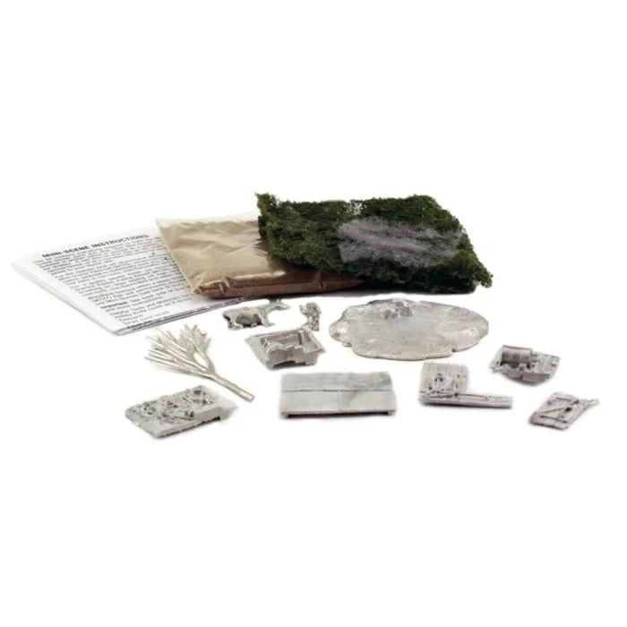 Woodland Scenics HO Scale 106 Mini-Scene(TM) The Tack Shed Metal Kit - New