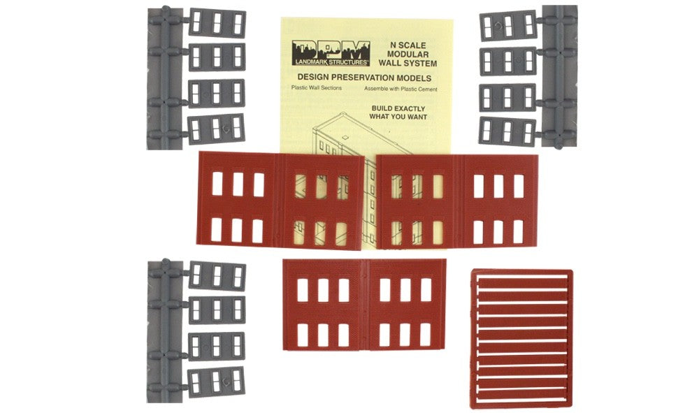 Woodland Scenics DPM 60122 N Scale Two-Story 12-Windows Kit