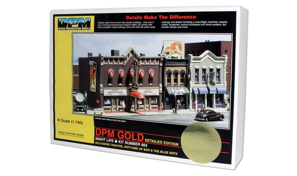 Woodland Scenics DPM 66300 N Scale Night Life Building Kit