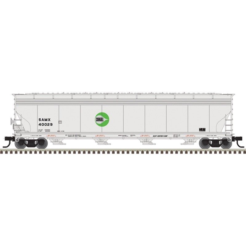 Atlas 20007685 HO Scale ACF 5748 4 - Bay Covered Hopper Cargill 40073 - Oakville Model Trains Depot